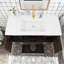 Meuble-lavabo mural simple avec plateau en marbre Crestina