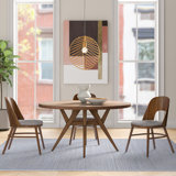 Ashyla Round Solid Wood Dining Table