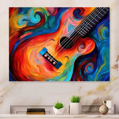 «Music In Color II» sur reproduction métallique