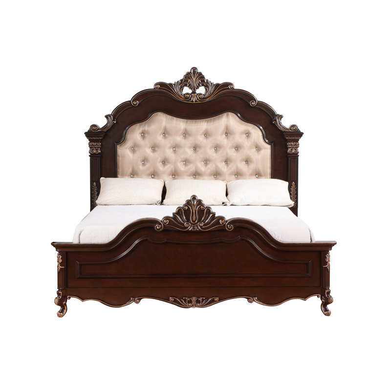 Constantine Wood Panel Bed in Cherry, King