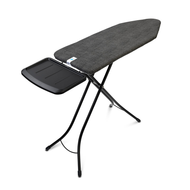 Brabantia Size C Ironing Board with Solid Steam Unit Holder, Grey/Black