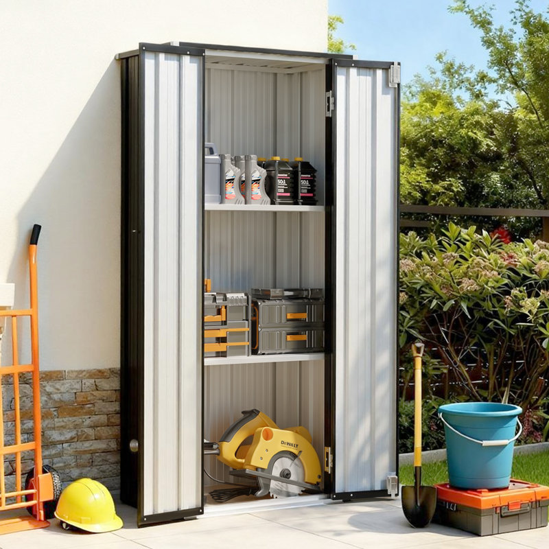 3 pi L 1,5 pi. D Armoire de rangement pour outils en acier galvanisé, H 68,11 po x l 30,71 po x P 18,5 po