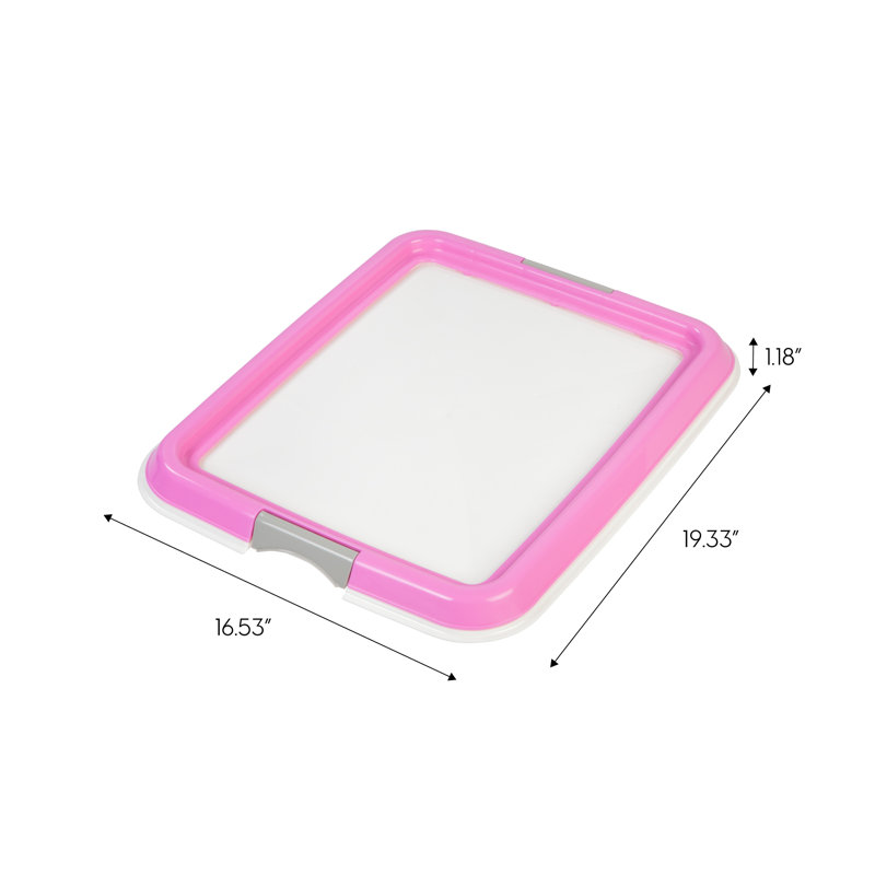 IRIS Polypropylene Plastic Pet Bed, Pink