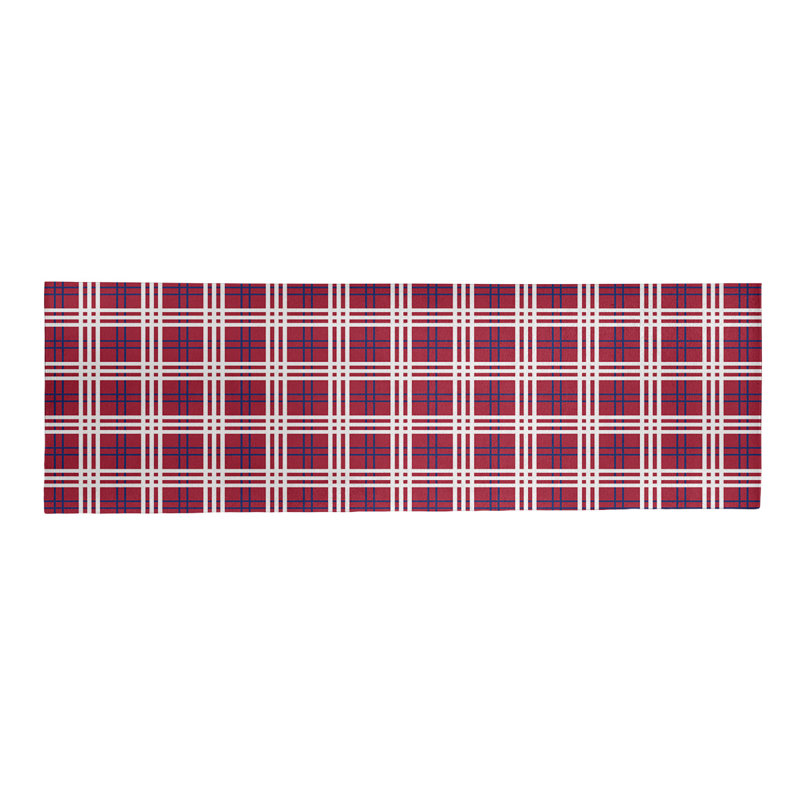Tapis rouge à carreaux, Tapis de couloir 2 pi 6 po x 8 pi