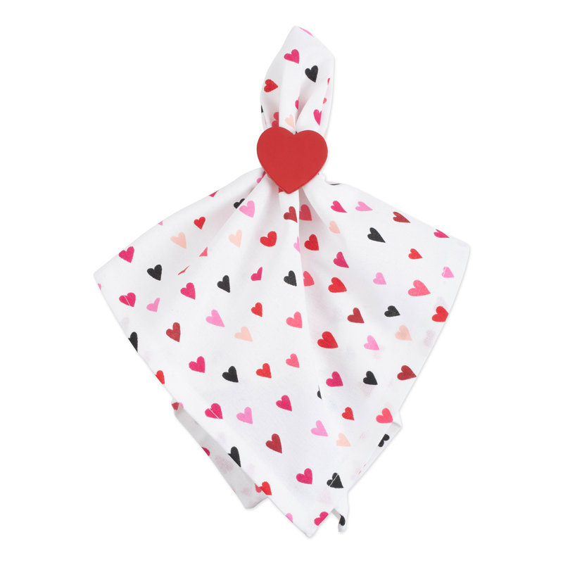 Serviette 20" à confetti hearts Pigott