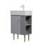 Base de meuble-lavabo 21,6 po seulement, tablette ouverte à droite