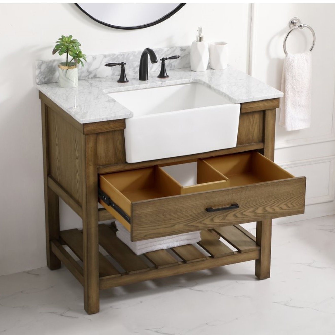 Pelaghia 36'' Single Bathroom Vanity, Driftwood