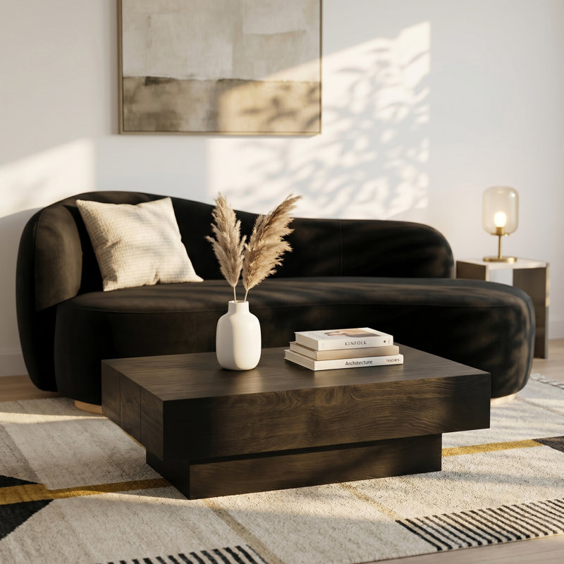 Table basse Plank, Noir