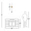 Éclairage pour salle de bain 2 lumières à intensité variable Evelien-2051240163-2051567191-2030831287
