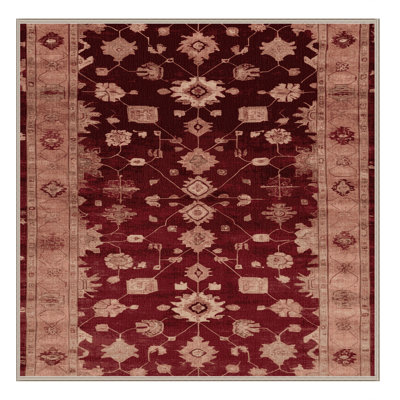Tapis brun lavable à la machine