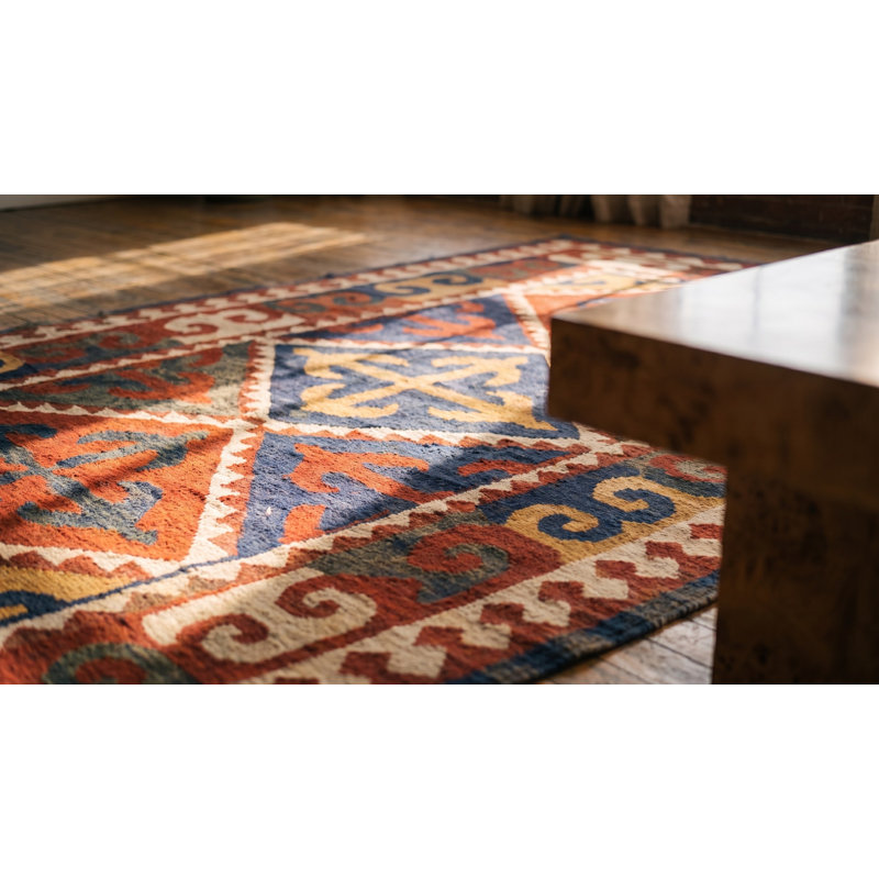 Antique Shyrdak Kerghiz Flat Weave Rug