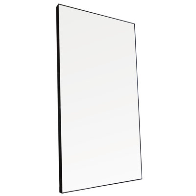 Flat Metal Beveled Wall Mirror