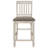 Aleksi Wood Counter Chair Rustic Cream