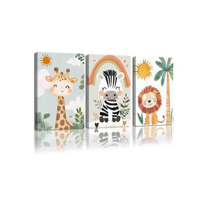 3 Piece Wrapped Canvas Wall Art