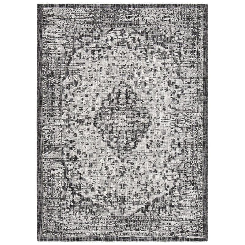Arneshia Oriental Indoor/Outdoor Area Rug, Rectangle 9' x 12'