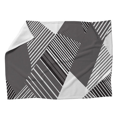 Abstract Geometry Cool Machine Printed Throw Blanket