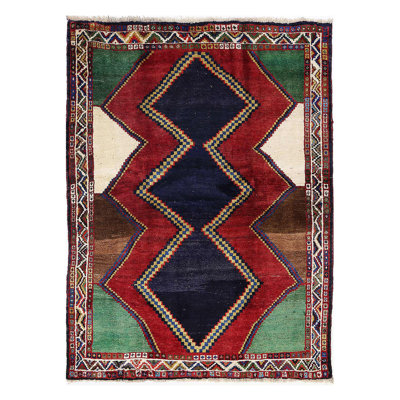 Fine Hand knotted Persian Gabbeh 4'5"X 6'