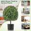 55cm Faux Fern Plant in Vase