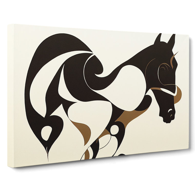 Supreme Abstract Horse - Wrapped Canvas, 35cm H x 50cm W x 3cm D
