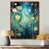Toile avec cadre flottant brun