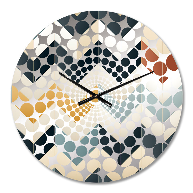 Contemporary Chevron - Horloge murale à chevrons, Petit