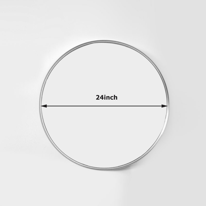Miroir de salle de bain Mordern-Design, H 24 po x l 24 po