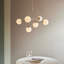 Impressive 6-Light Antique Brass Chandelier