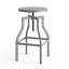Rizzo Swivel Solid Wood Adjustable Height Bar Stool-16557240