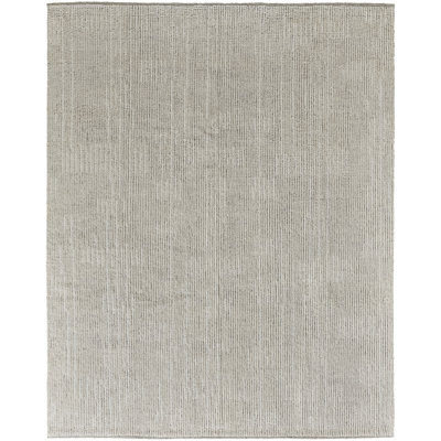 Alford Wool Striped Area Rug in Ivory