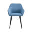 Ensemble de 2 fauteuils de détente pour salle à manger avec repose-pieds en métal-1466084448