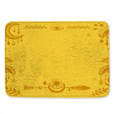 Tapis de bain Yellow Bohemian Elements