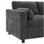 Canapé modulaire de 86,5 po en forme de U avec poches de rangement, 2 repose-pieds mobiles, coussins d'accoudoirs, combinaison libre, canapé à 5 places Cloud Modern pour salon et appartement