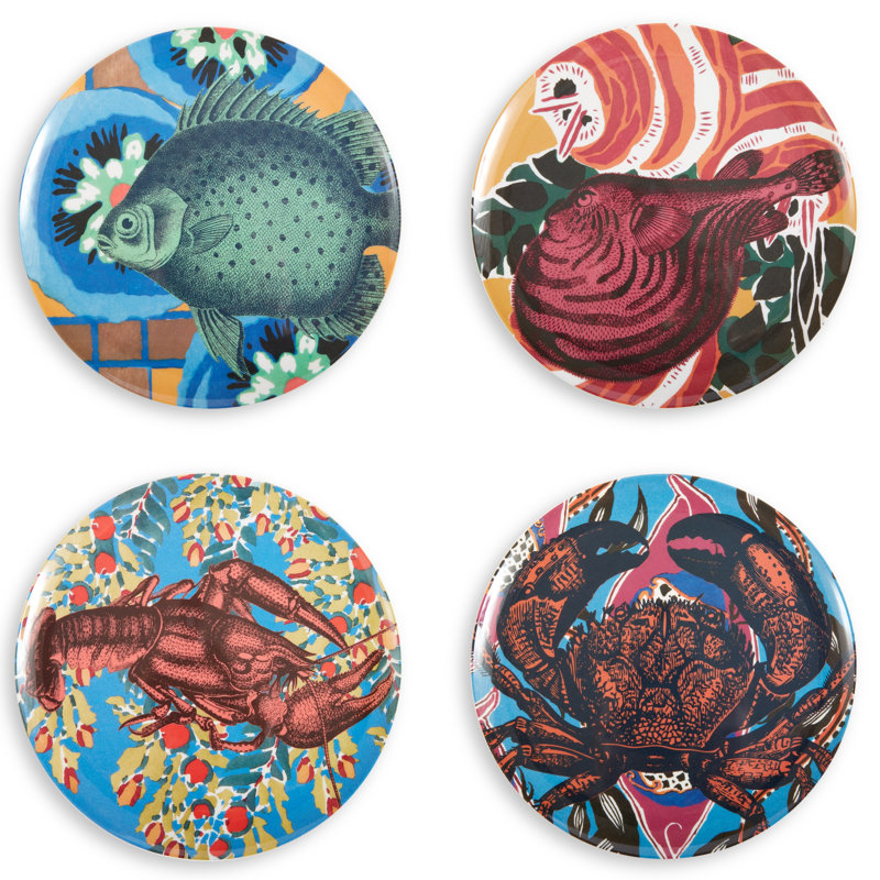 Ensemble d'assiettes latérales Côte de la Mer 4