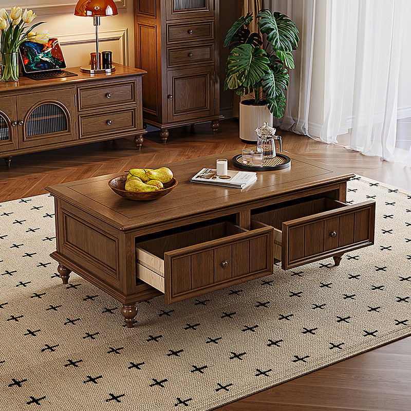 American retro style storage coffee table