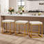 Tabouret de comptoir de cuisine moderne brun 24 po avec repose-pieds et similicuir Borough-115627997-115273439-55602656