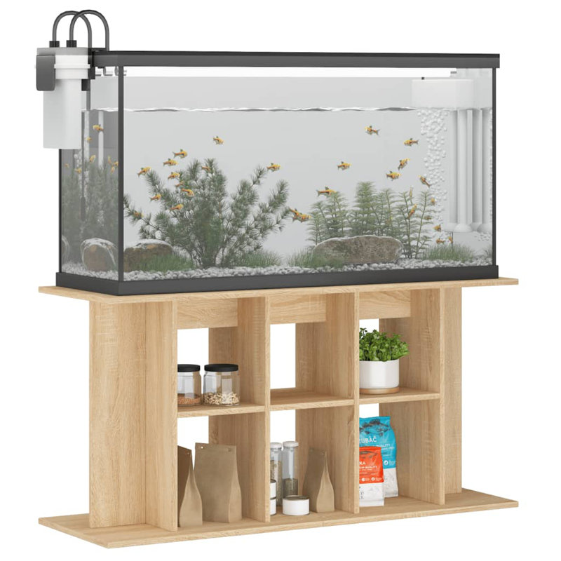 Vidaxl Aquarium Stand Engineered Wood, Sonoma Oak, 60"H x 120"W x 40"D
