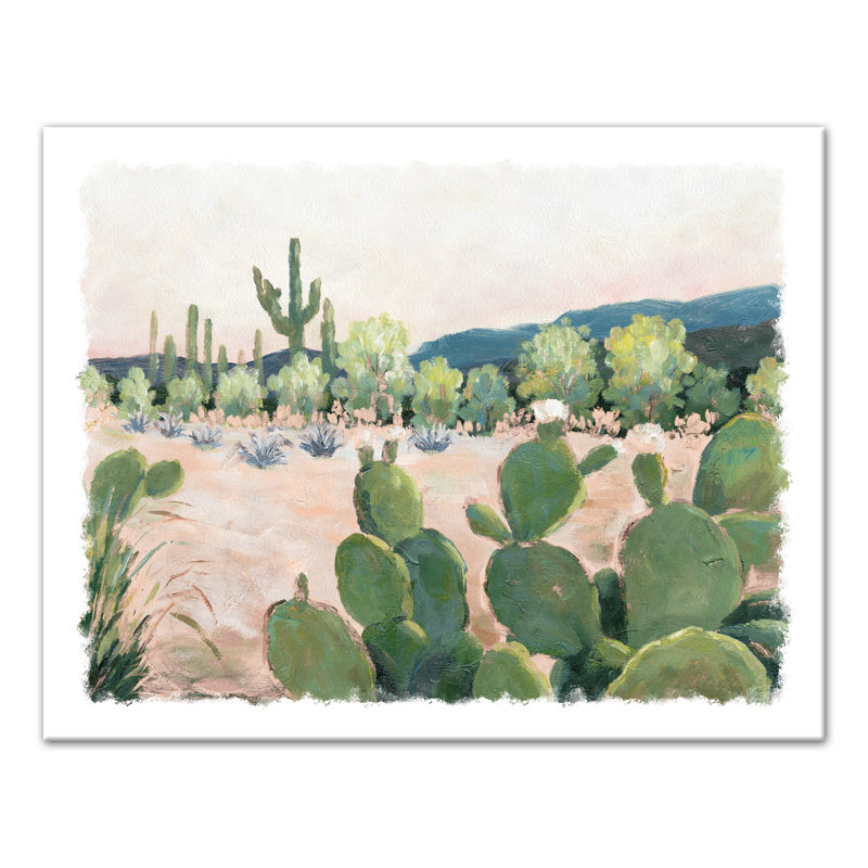 Paysage désertique rêveur-reproduction d’art sur toile, H 11 po x l 14 po x P 1,25 po