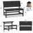Folding Picnic Outdoor Table Convertible Bench Patio Dining Set-41418051