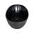 55" Matte Black Freestanding Solid Surface Bathtub