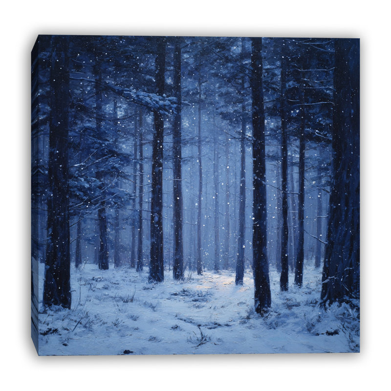 Art mural sur toile Moonlit Woodland, 30 po x 30 po