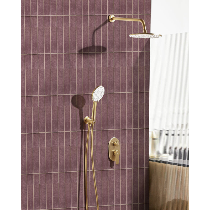 Rain Shower Head, Brushed Gold