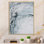 Art en marbre bleu foncé et jaune VI - art mural moderne et contemporain sur toile