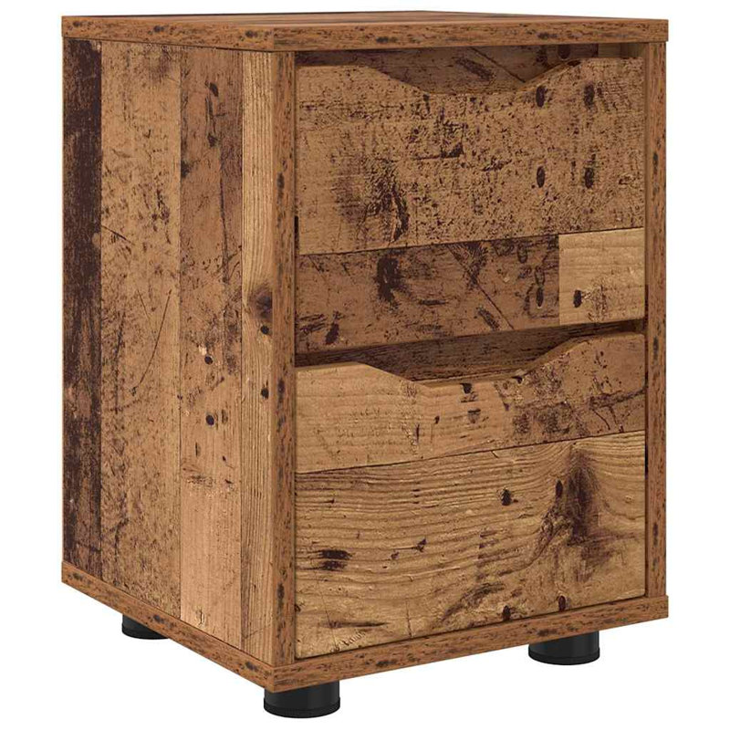 30.5cm W Manufactured Wood Bedside Table, Old Wood