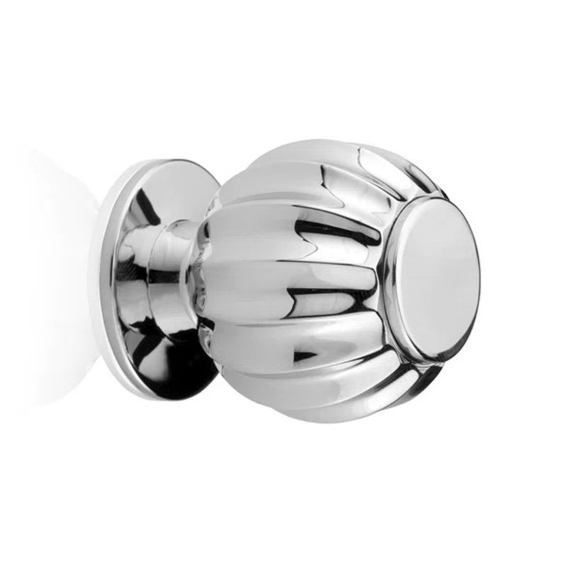 Poignée ronde Rivoli, Nickel brossé, H 1,26 po x l 1,25 po x P 1,25 po