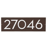 Floating Modern 4" Number Horizontal Address Plaque (5 Digits)