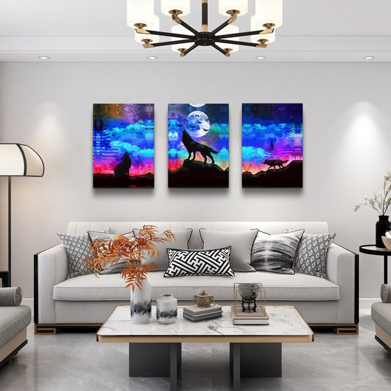3 Piece Wrapped Canvas Wall Art