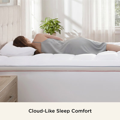 Bedsure Mattress Topper - Pillow Top Mattress Pad Cover With Deep Pocket Fits