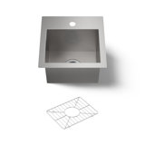Vault™ 15'' L x 15'' W Dual Mount Bar Sink