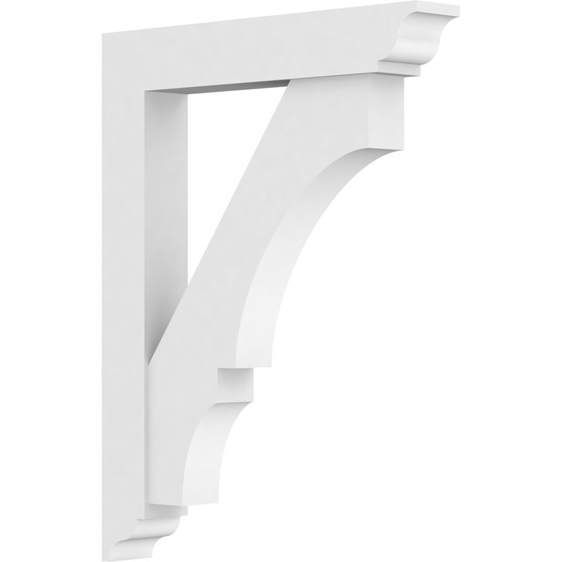Support standard en uréthane Balboa standard avec extrémités traditionnelles, brun clair apprêté, H 26 po x l 3 po x P 20 po