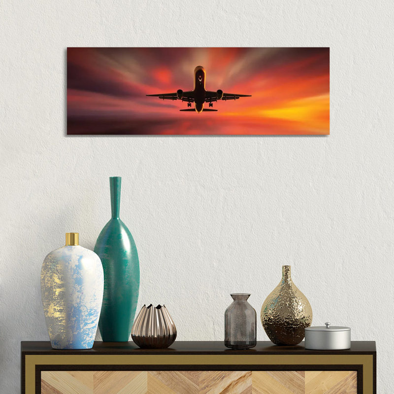 Colorful Landing by Leif Londal - Wrapped Canvas Panoramic Print, 30.48 cm H x 91.44 cm W x 1.91 cm D